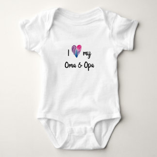Body Para Bebê Eu amo minha mãe e meu macacão de bebê Opa