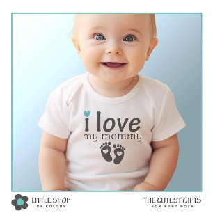 Body Para Bebê Eu Amo Minha Mamãe Personalizável