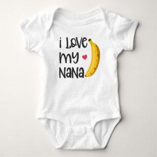 Body Para Bebê Eu Amo Minha Nana