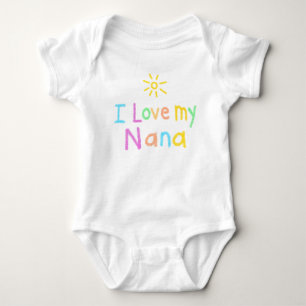 Body Para Bebê Eu amo minha Nana