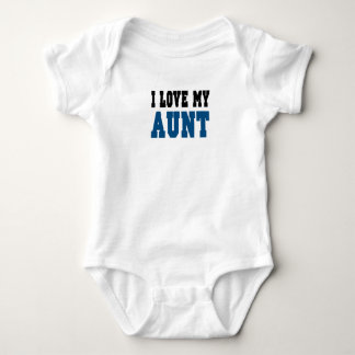 Body Para Bebê Eu Amo Minha Tia (azul)