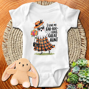 Body Para Bebê Eu Amo Minha Tia Excelente Fab-BOO-Lous