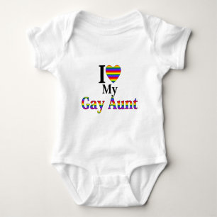 Body Para Bebê Eu Amo Minha Tia Gay