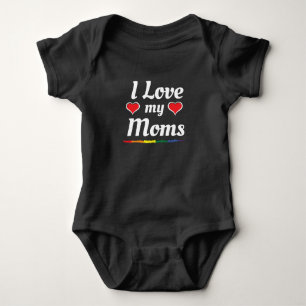 Body Para Bebê Eu amo minhas Mães com orgulho