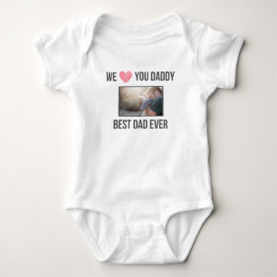 BODY PARA BEBÊ EU AMO MINHAS ROUPAS DE BEBÊ PAI FOTO PERSONALIZAD