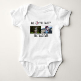 BODY PARA BEBÊ EU AMO MINHAS ROUPAS DE BEBÊ PAI FOTO PERSONALIZAD