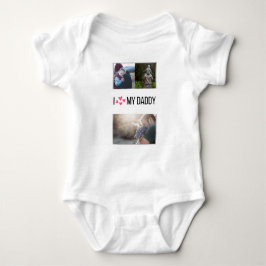 BODY PARA BEBÊ EU AMO MINHAS ROUPAS DE BEBÊ PAI FOTO PERSONALIZAD