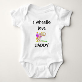 Body Para Bebê Eu Amo Muito Papai Motocross Baby Bodysuit