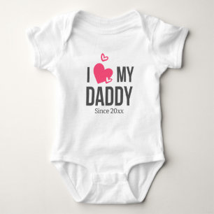 BODY PARA BEBÊ EU AMO O MEU BEBÊ PAI ROUPAS TEXTO PERSONALIZADO
