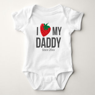 BODY PARA BEBÊ EU AMO O MEU BEBÊ PAI ROUPAS TEXTO PERSONALIZADO