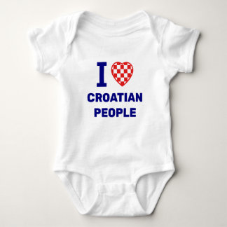 Body Para Bebê Eu Amo o Povo Croata