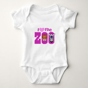 Body Para Bebê Eu amo o zoológico