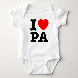 Body Para Bebê EU AMO PA Pensilvânia
