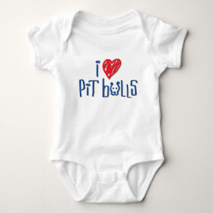 Body Para Bebê Eu amo pitbull