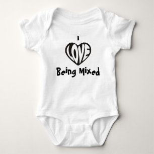 Body Para Bebê Eu amo ser veste misturada do bebê