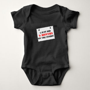 Body Para Bebê Eu apenas fiz 9 meses! Equipamento bonito do bebê