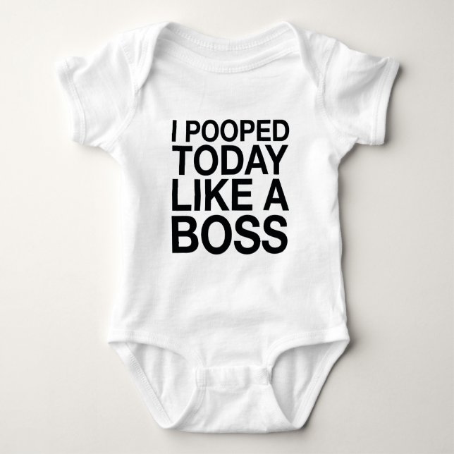 Body Para Bebê Eu Apontei Hoje Como Um Chefe. (Frente)