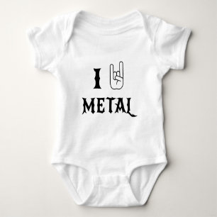 Body Para Bebê Eu balanço o metal pesado