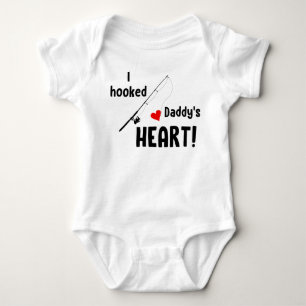 Body Para Bebê Eu Coloquei O Pai A Pescar