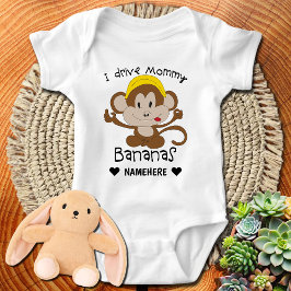 Body Para Bebê Eu Conduzo Bananas De Mamãe