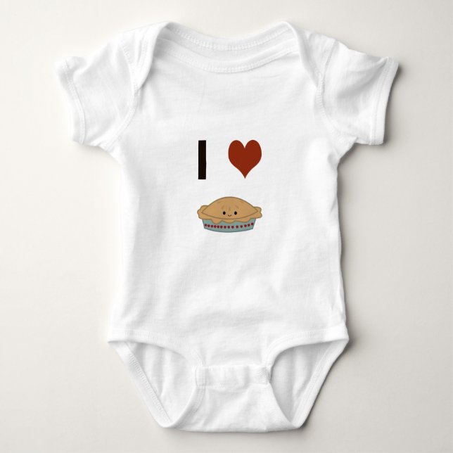 Body Para Bebê Eu coração (amor) (Frente)