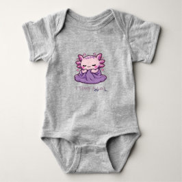 Body Para Bebê Eu Durmo Muito - Axolotl
