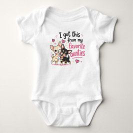 Body Para Bebê Eu ganhei isto da minha tia favorita onsie