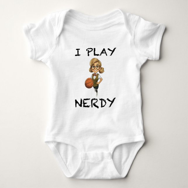 Body Para Bebê Eu Jogo Nerdy (Frente)