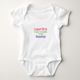 Body Para Bebê Eu Não Fiz Isso! Vovó!