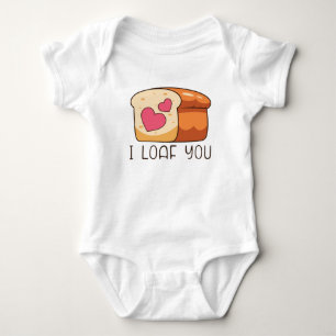 Body Para Bebê Eu Olho Seu Pão Comida Namorados