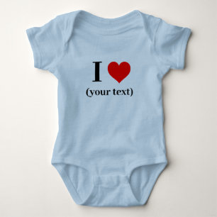 Body Para Bebê EU OUVI! Bebê Jersey - Roupa de bebê - Azul claro