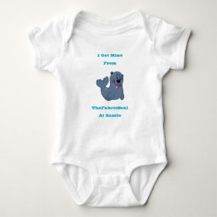 Body Para Bebê Eu Peguei O Meu Do Selo De Tecido No Zazzle
