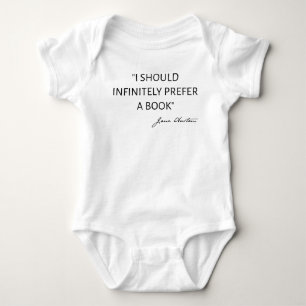 Body Para Bebê Eu Preferiria Infinitamente Um Livro - Jane Austen