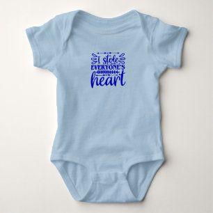 Body Para Bebê Eu roubei o coração de todos