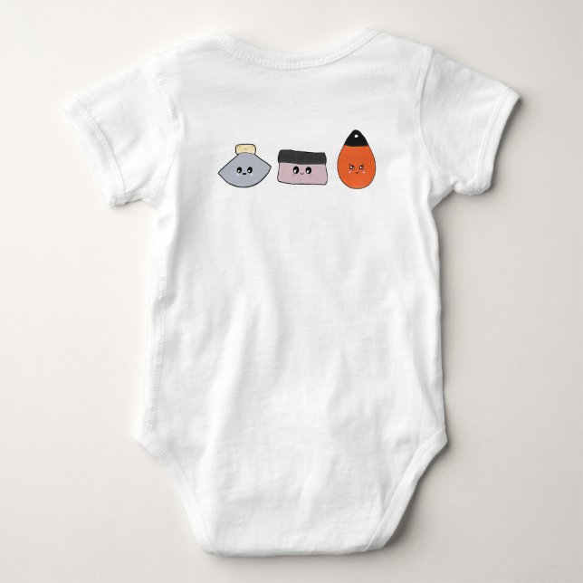 Body Para Bebê Eu seria preferencialmente baleeira (Verso)