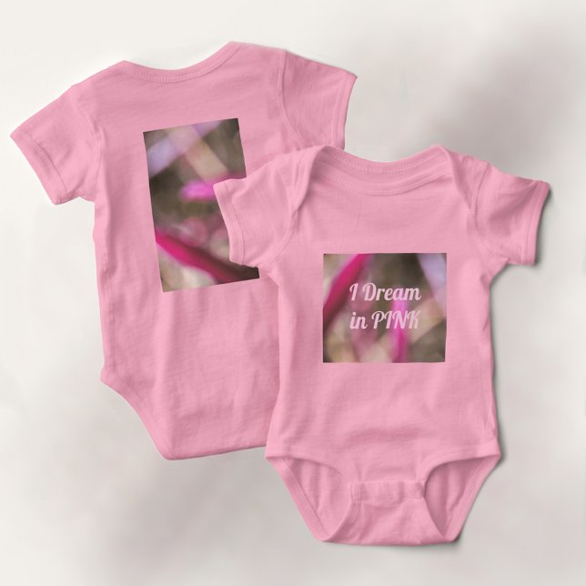 Body Para Bebê Eu Sonho em Rosa (Criador carregado)