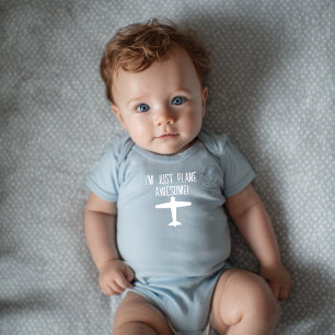 Body Para Bebê Eu sou apenas Plano Incrível,Engraçado,Aviação