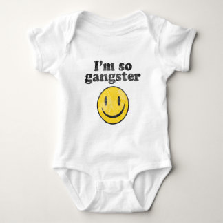 Body Para Bebê Eu sou assim gângster