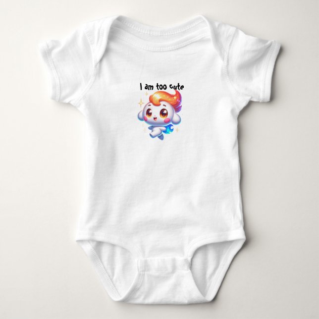 Body Para Bebê Eu sou muito fofo (Frente)