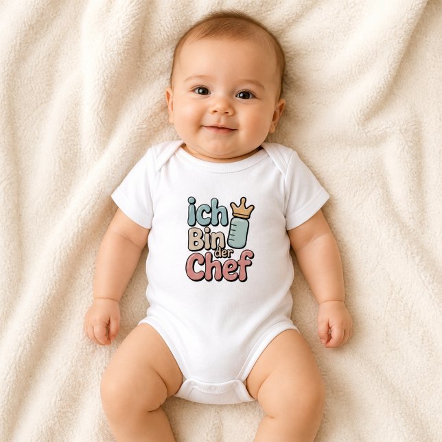 Body Para Bebê Eu Sou O Chefe Citação Divertida Do Bebê Chefe (Criador carregado)