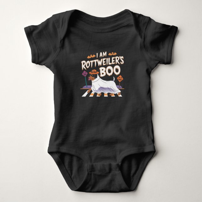 Body Para Bebê Eu sou o namorado de ROTTWEILER (Frente)