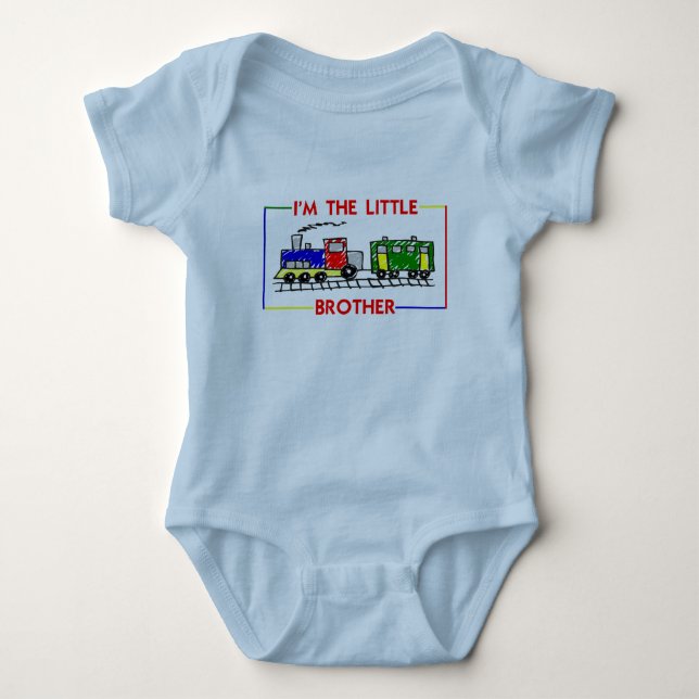 Body Para Bebê Eu sou o pequeno irmão (Frente)