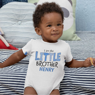 Body Para Bebê Eu sou o pequeno irmão branco