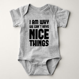 Body Para Bebê Eu sou porque nós não podemos ter o chique