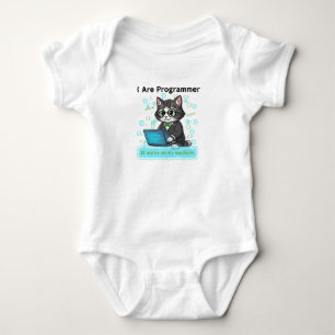 Body Para Bebê Eu Sou Programador Gato Caprichoso Desenvolvedor G