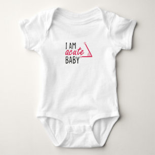 Body Para Bebê Eu sou Rosa Bebe Agudo, Bebê Matemática, Presente