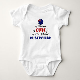 Body Para Bebê Eu sou tão fofo que devo ser australiano