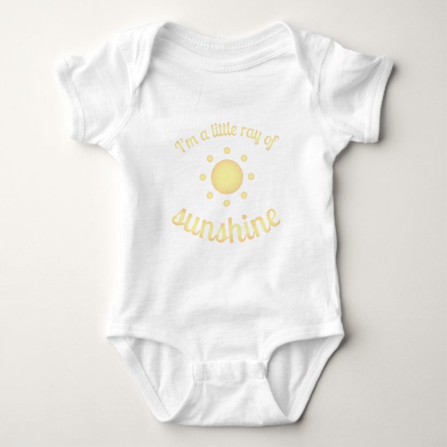 Body Para Bebê "Eu sou um raio bodysuit infantil da luz do sol (Frente)