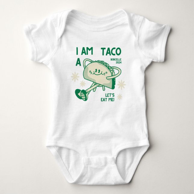 Body Para Bebê Eu sou um taco (Frente)