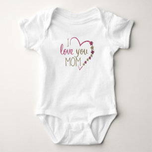 Body Para Bebê Eu Te Amo Mãe Design